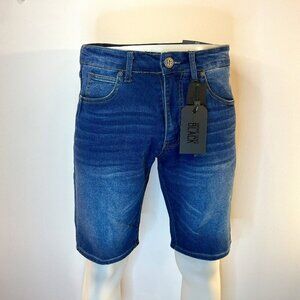 Vintage Genes Black Men's Slim French Terry Denim Shorts - Size 30 - NWT